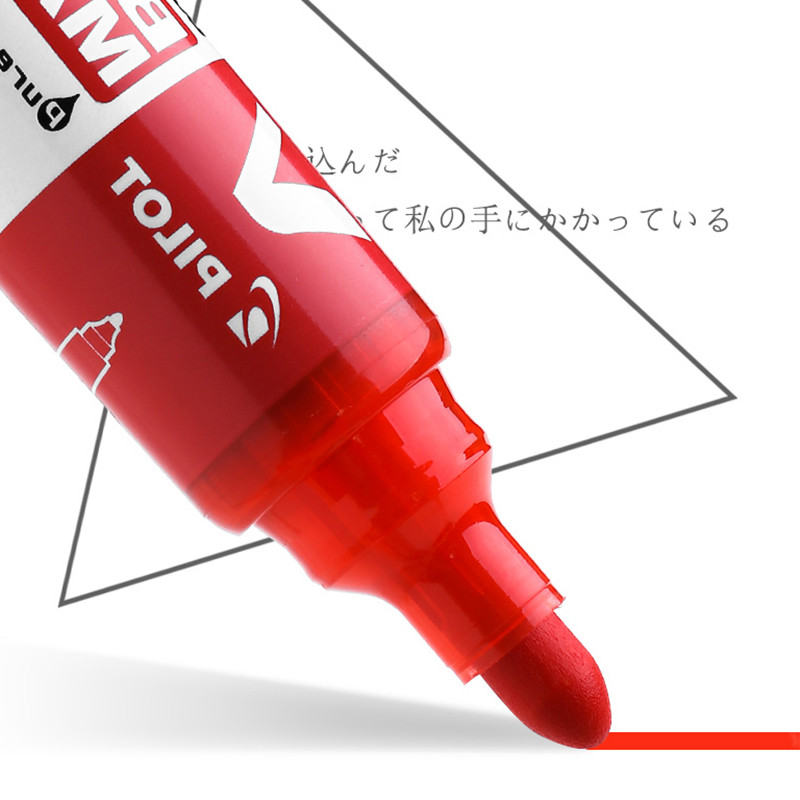 1 pix PILOT pentru tablă albă de mare capacitate, cu cap rotund, WBMAVBM, marcaj de siguranță pe bază de apă, încărcare înlocuibilă 6 culori opționale