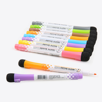 8 цвята изтриваем магнитен маркер за бяла дъска, гума, течен тебешир, химикалки за бяла дъска за деца, учители по рисуване, канцеларски материали