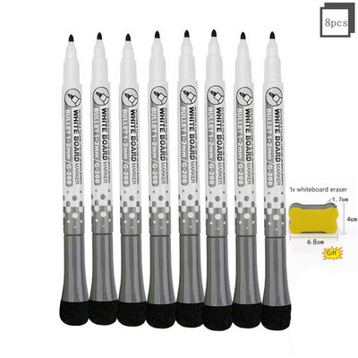 8 culori, ștergătoare, marcator magnetic pentru tablă albă, pixuri cu cretă lichidă pentru tablă albă, pentru copii, desen, profesor, papetărie de birou