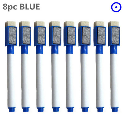 8Pcs/lot Šarena crna školska učionica Olovka za bijelu ploču Suhi markeri za bijelu ploču Ugrađena gumica Dječja olovka za crtanje učenika