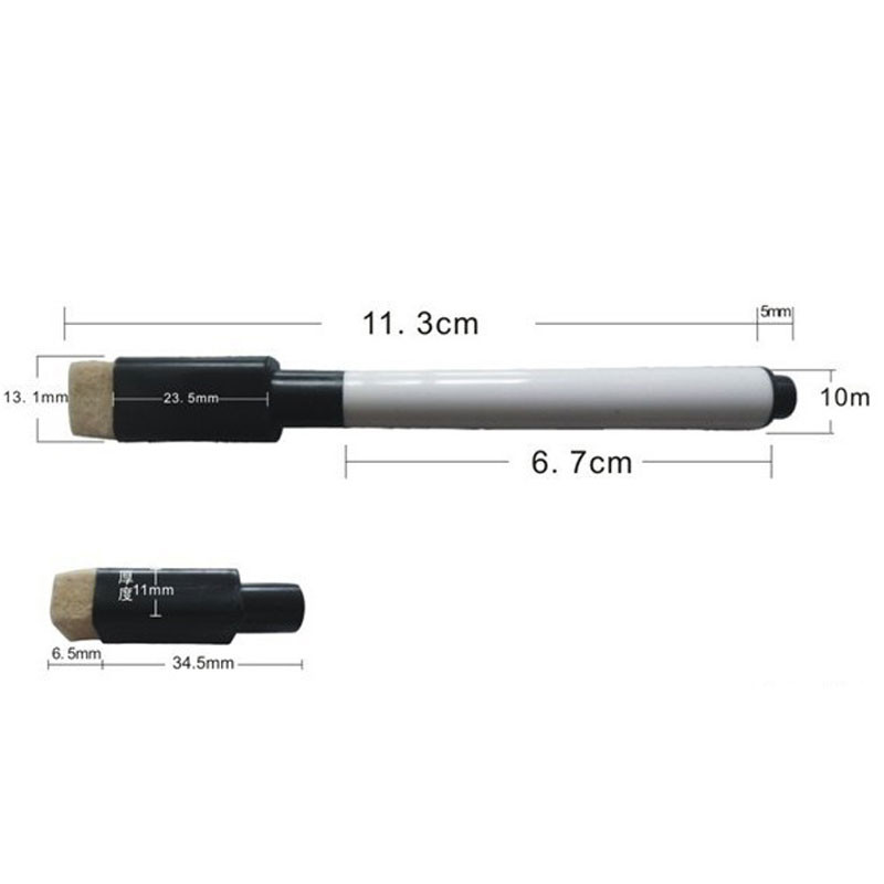 8Pcs/lot Šarena crna školska učionica Olovka za bijelu ploču Suhi markeri za bijelu ploču Ugrađena gumica Dječja olovka za crtanje učenika