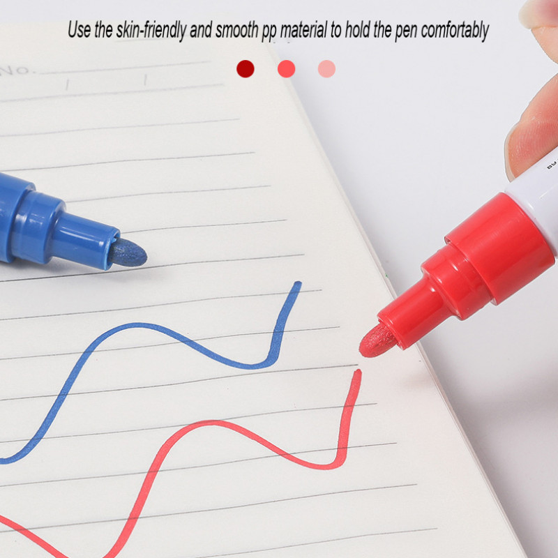 12 цвята, 1 бр. Цветна писалка за маркери за боядисване Водоустойчиви трайни бели маркери Протектор на гума Боядисване на гумен плат Метални маркери за лице Art