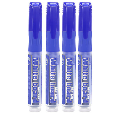 4 bucăți marcator pentru tablă albă ștergabilă, ștergere uscată, cerneală reîncărcabilă pentru birou, rechizite școlare, cadou pentru studenți