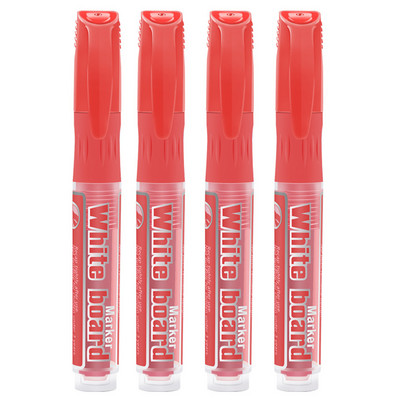 4 bucăți marcator pentru tablă albă ștergabilă, ștergere uscată, cerneală reîncărcabilă pentru birou, rechizite școlare, cadou pentru studenți