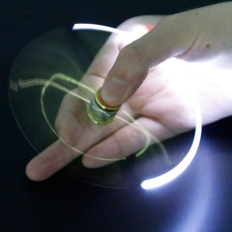 LED Spinning Pen Ball Pen Fidget Spinner Hand Top Light Stres Relief Jucării Cadou en-gros