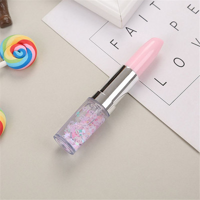 Creative Pen Lipstick Shape Glitter Gel Στυλό Quicksand 0,5mm Signature Pen Stationery School Supplies Hot sale
