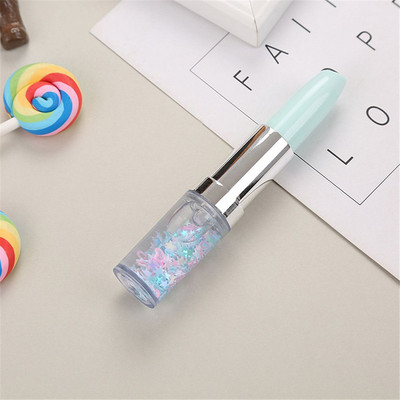 Creative Pen Lipstick Shape Glitter Gel Στυλό Quicksand 0,5mm Signature Pen Stationery School Supplies Hot sale