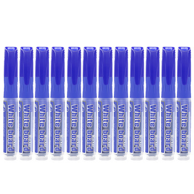 12 kom/set Set markera za bijelu ploču koji se može izbrisati Olovka za suho brisanje znakova Tinta za ponovno punjenje Uredski školski pribor Poklon za studente Crna Plava Crvena