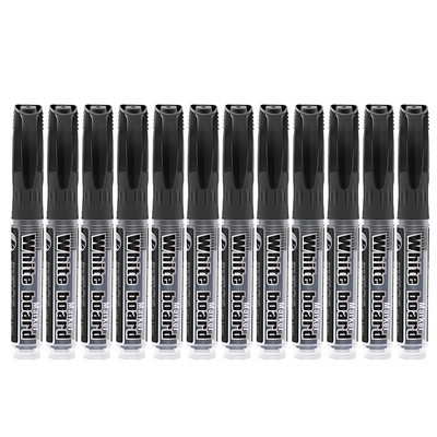 12 kom/set Set markera za bijelu ploču koji se može izbrisati Olovka za suho brisanje znakova Tinta za ponovno punjenje Uredski školski pribor Poklon za studente Crna Plava Crvena