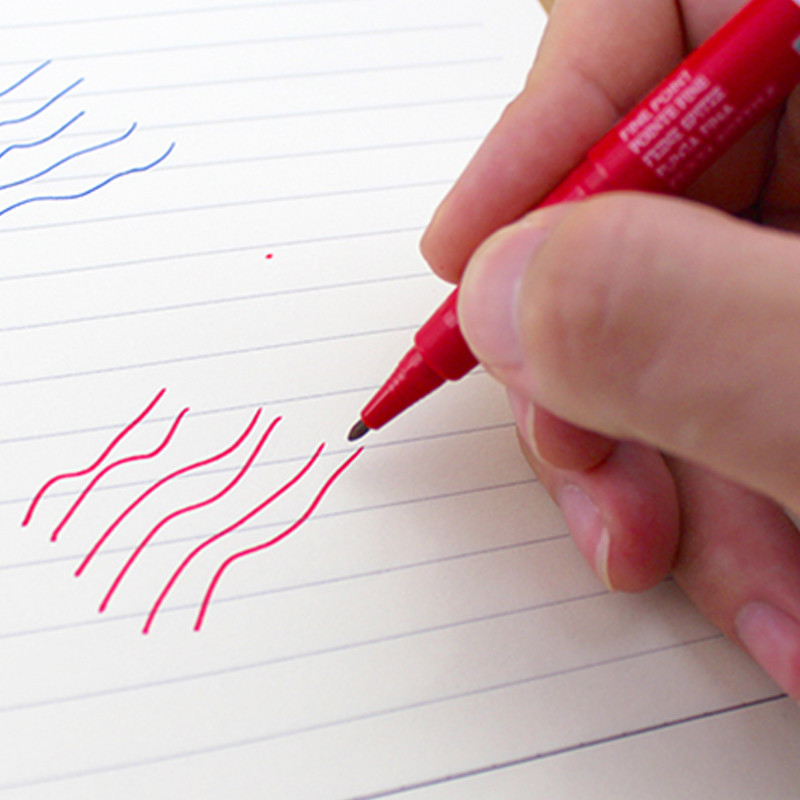 Pentel marqueur μόνιμη ΠΡΑΣΙΝΗ-ΕΤΙΚΕΤΑ Μαρκαδόρο στυλό 1mm Μαύρο/Μπλε/Κόκκινο Χρώματα NMS50