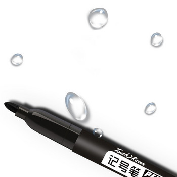 10 бр./компл. перманентен маркер, водоустойчив маркер, писалка, средна точка, 1,5 мм, маркер за писалка, черно, синьо, червено мастило, артикули