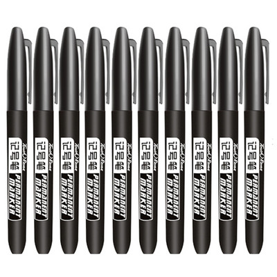 10 kom/set Trajni marker Vodootporna olovka srednjeg vrha 1,5 mm olovka Marker crna plava crvena tinta Potrepštine za umjetnost
