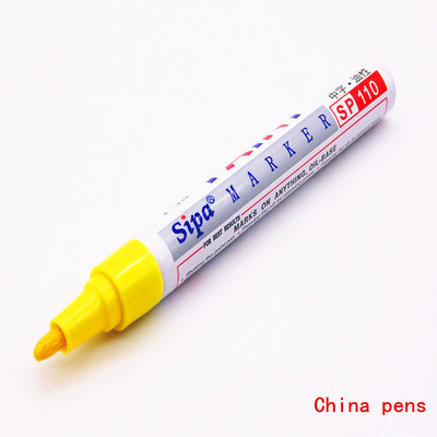 Luksuzna olovka u 12 boja Vodootporna gumena trajna boja Umjetnička flomaster olovka Gazni sloj gume za automobile Oslikavanje guma za okoliš