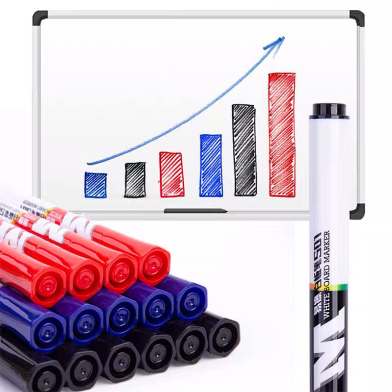 3 tk M&G kustutatav veepõhise tahvli markerpliiats, must/sinine/punane veepõhise tindiga toornaelaga kooligraffititarbed kirjatarbed