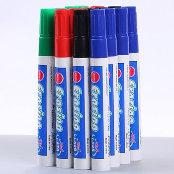Многоцветен набор от химикалки за бяла дъска с изтриваем маркер за бяла дъска Стъклена писалка за деца, рисуване, офис, среща, училищни учители, маркери