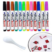 Stebuklinga Vandens piešimo rašiklis Vandenyje plaukiojantis papuoštas pieštukas Vaikų piešimas Ankstyvojo ugdymo Magiška lentos žymekliai Ankstyvojo ugdymo žaislai