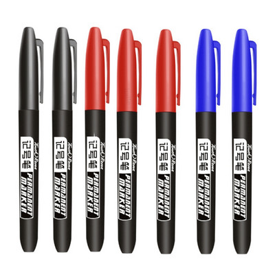 Haile 7/9Pc visokokvalitetna vodootporna trajna flomaster olovka crna plava crvena tinta 1,5 mm flomasteri školski uredski umjetnički pribor