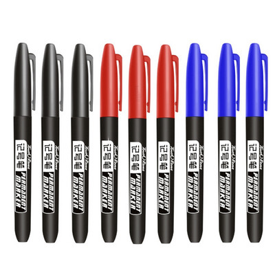 Haile 7/9Pc visokokvalitetna vodootporna trajna flomaster olovka crna plava crvena tinta 1,5 mm flomasteri školski uredski umjetnički pribor