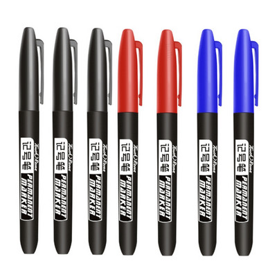 Haile 7/9Pc visokokvalitetna vodootporna trajna flomaster olovka crna plava crvena tinta 1,5 mm flomasteri školski uredski umjetnički pribor