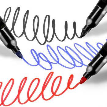 8 τεμάχια/Σετ Μόνιμοι μαρκαδόροι Fine Point Αδιάβροχο μελάνι Thin Nib Crude Nib Μαύρο μπλε κόκκινο μελάνι 1,5 mm Fine Color Art Marker Pens