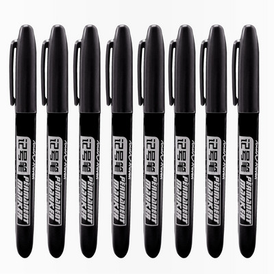 8 kom/set Permanentna flomaster Fine Point Vodootporna tinta Tanka olovka Crno Plava Crvena Tinta 1,5 mm fine umjetničke flomastere u boji