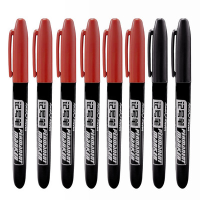 8 kom/set Permanentna flomaster Fine Point Vodootporna tinta Tanka olovka Crno Plava Crvena Tinta 1,5 mm fine umjetničke flomastere u boji