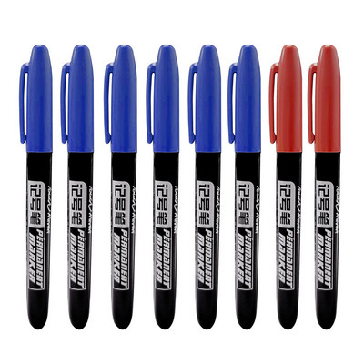 8 kom/set Permanentna flomaster Fine Point Vodootporna tinta Tanka olovka Crno Plava Crvena Tinta 1,5 mm fine umjetničke flomastere u boji