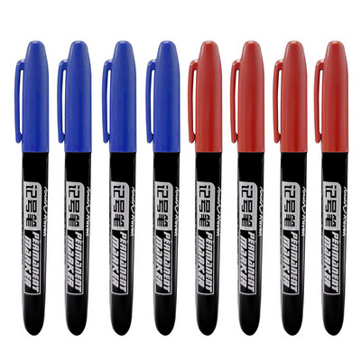 8 kom/set Permanentna flomaster Fine Point Vodootporna tinta Tanka olovka Crno Plava Crvena Tinta 1,5 mm fine umjetničke flomastere u boji