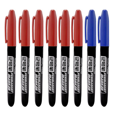8 kom/set Permanentna flomaster Fine Point Vodootporna tinta Tanka olovka Crno Plava Crvena Tinta 1,5 mm fine umjetničke flomastere u boji