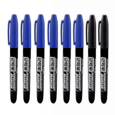 8 kom/set Permanentna flomaster Fine Point Vodootporna tinta Tanka olovka Crno Plava Crvena Tinta 1,5 mm fine umjetničke flomastere u boji