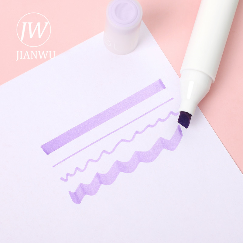 JIANWU 4 kom./set Super mekani markeri za označavanje svijetlih boja Kawaii marker Fluorescentna olovka za crtanje, pribor za pisanje