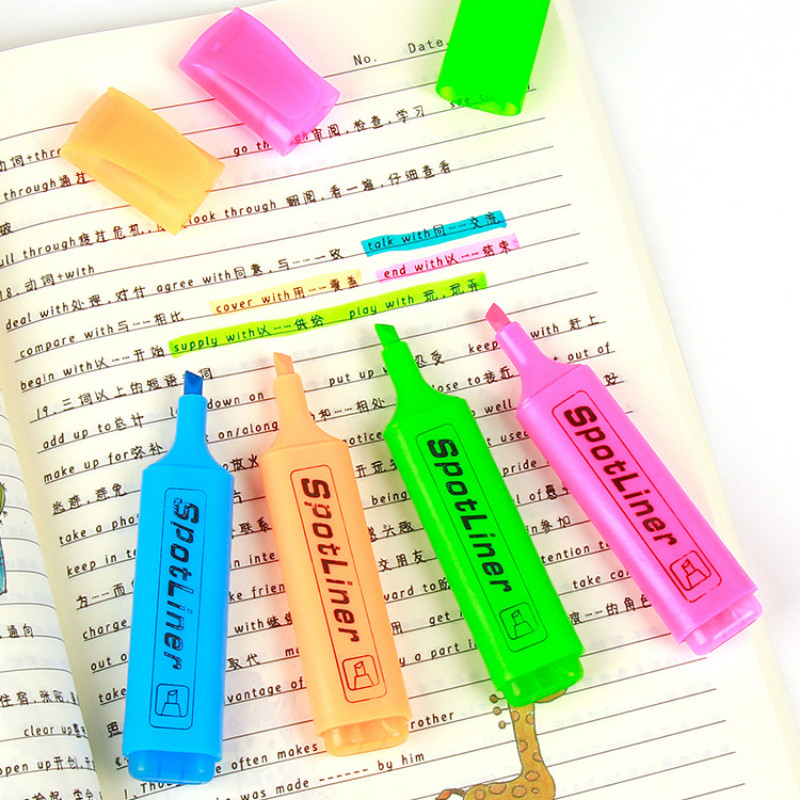 Markeri za označavanje u 6 boja Bilježnice u boji Važna oznaka Fluorescentna olovka Priručnik visokog kapaciteta Grafiti Klasične bljeskalice