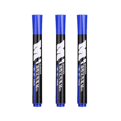 3 buc/set pix marker permanent impermeabil cerneală de mare capacitate punct fin negru albastru roșu cerneală uleioasă cap rotund pix marker de culoare fină