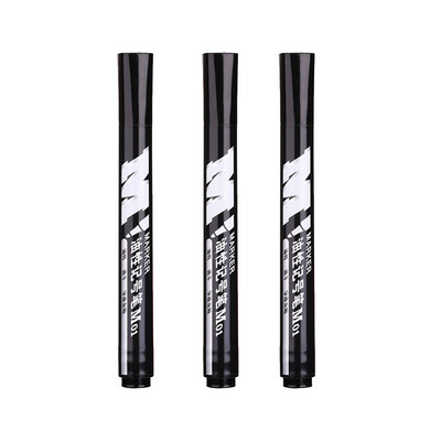 3 buc/set pix marker permanent impermeabil cerneală de mare capacitate punct fin negru albastru roșu cerneală uleioasă cap rotund pix marker de culoare fină