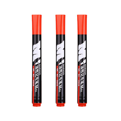 3 buc/set pix marker permanent impermeabil cerneală de mare capacitate punct fin negru albastru roșu cerneală uleioasă cap rotund pix marker de culoare fină