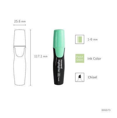 1 buc Monami 604 Pastel Color Highlighter Pen Culori ușoare Marker Liner Evidențiere Desen Pictură Rechizite școlare de birou A6088