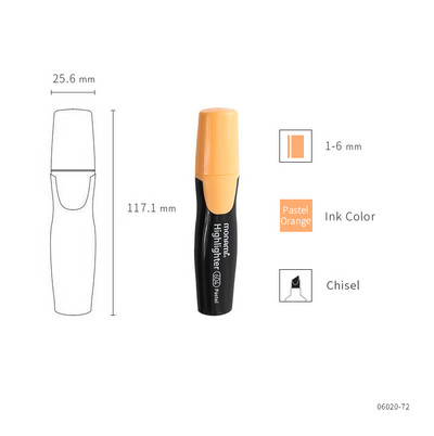 1 buc Monami 604 Pastel Color Highlighter Pen Culori ușoare Marker Liner Evidențiere Desen Pictură Rechizite școlare de birou A6088