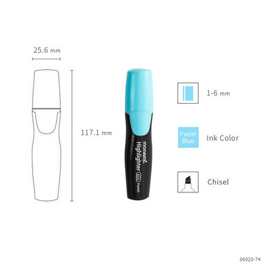 1 buc Monami 604 Pastel Color Highlighter Pen Culori ușoare Marker Liner Evidențiere Desen Pictură Rechizite școlare de birou A6088