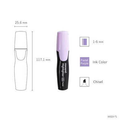1 buc Monami 604 Pastel Color Highlighter Pen Culori ușoare Marker Liner Evidențiere Desen Pictură Rechizite școlare de birou A6088