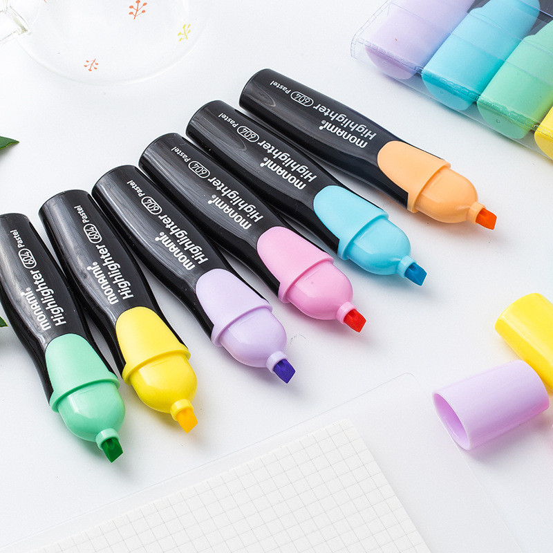 1 buc Monami 604 Pastel Color Highlighter Pen Culori ușoare Marker Liner Evidențiere Desen Pictură Rechizite școlare de birou A6088
