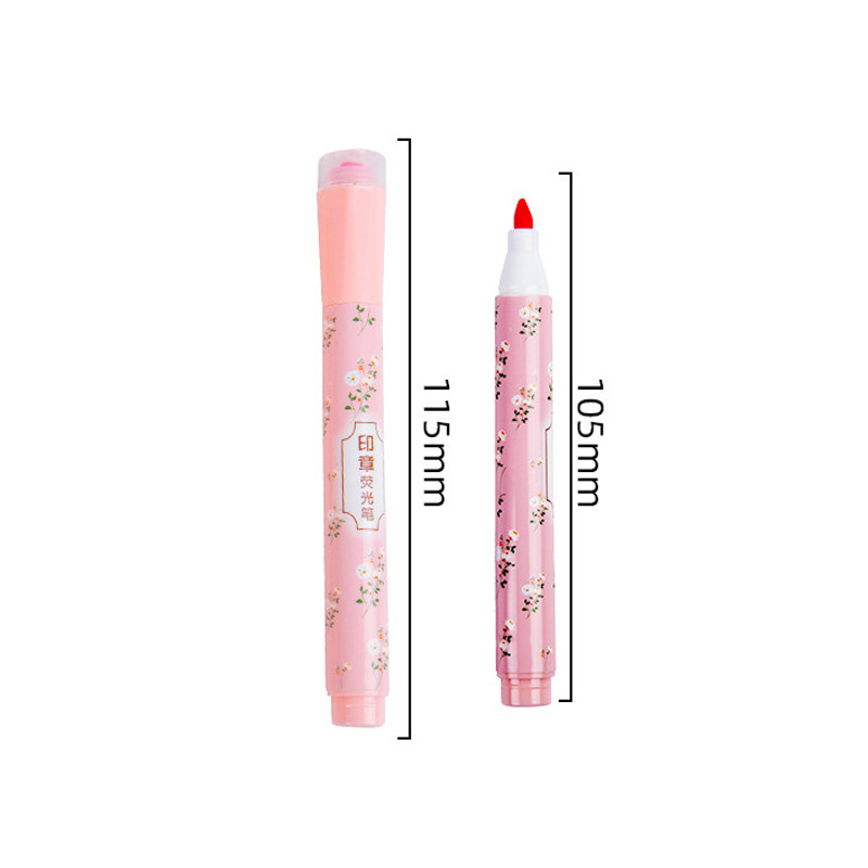 6 bucăți portabil mini ștampile evidențiator marker de culoare bricolaj pix pentru cont de mână papetărie de birou, consumabile pentru studenți, cadou pentru copii, comerț cu ridicata