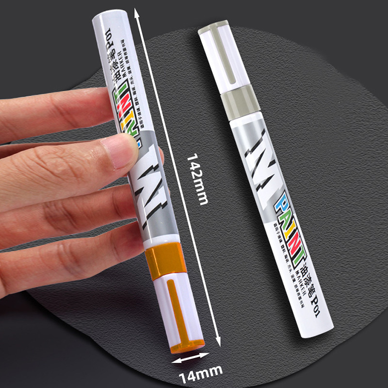 Vandeniui atsparus nuolatinio dažymo žymeklio rašiklis padangos protektoriaus automobilio padangos įbrėžimų taisymo rašiklis spalvingas grafiti žymeklis piešimui