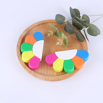 Στυλό με φωσφορίζοντα στυλό Πέταλα επισημάνσεις, Star Flower highlighters, στυλό ακουαρέλας στρογγυλού σχήματος για σχολικό γραφείο