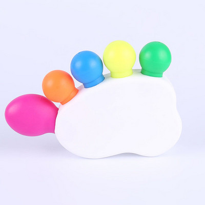 Στυλό με φωσφορίζοντα στυλό Πέταλα επισημάνσεις, Star Flower highlighters, στυλό ακουαρέλας στρογγυλού σχήματος για σχολικό γραφείο