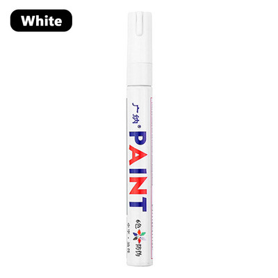 12 szín 1 db színes festék jelölő toll vízálló tartós fehér markerek gumiabroncs futófelület gumi szövet festék fém arc művészet jelölők