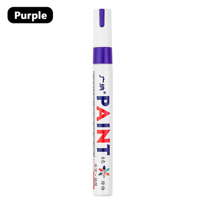 12 szín 1 db színes festék jelölő toll vízálló tartós fehér markerek gumiabroncs futófelület gumi szövet festék fém arc művészet jelölők