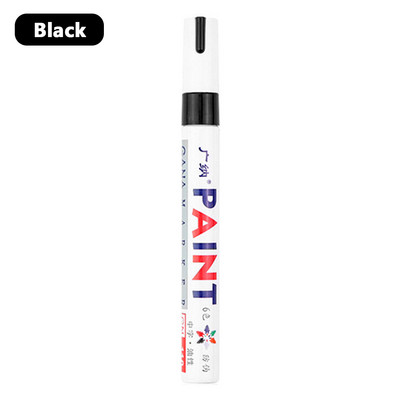 12 szín 1 db színes festék jelölő toll vízálló tartós fehér markerek gumiabroncs futófelület gumi szövet festék fém arc művészet jelölők