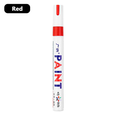 12 szín 1 db színes festék jelölő toll vízálló tartós fehér markerek gumiabroncs futófelület gumi szövet festék fém arc művészet jelölők