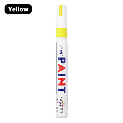 12 szín 1 db színes festék jelölő toll vízálló tartós fehér markerek gumiabroncs futófelület gumi szövet festék fém arc művészet jelölők