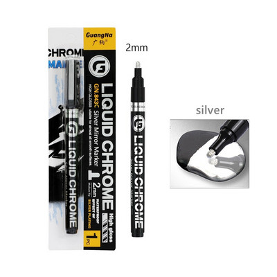 Haile spoguļa marķieris sudraba šķidrā pildspalvas mākslas šķidrais spogulis DIY sveķu krāsas spogulis hroma metālisks amatniecības pildspalvas riepas keramikas grafi